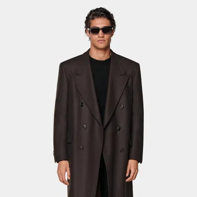 Suitsupply Dark Brown Overcoat