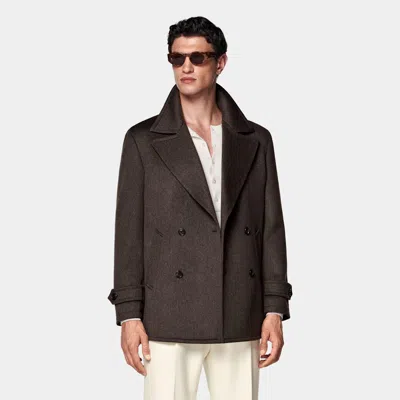 Suitsupply Dark Brown Peacoat