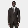 Suitsupply Dark Brown Perennial Tailored Fit Havana Suit In Brown