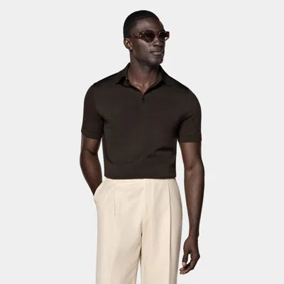 Suitsupply Dark Brown Polo