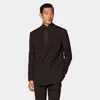 Suitsupply Dark Brown Relaxed Fit Roma Suit In Brown