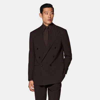 Suitsupply Dark Brown Relaxed Fit Roma Suit