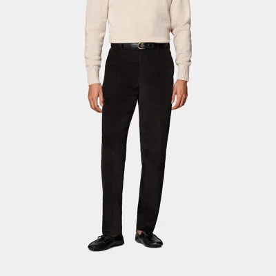 Suitsupply Dark Brown Straight Leg Pants