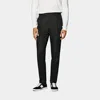 Suitsupply Black Slim Leg Straight Tuxedo Pants