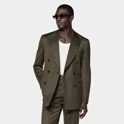 Suitsupply Dark Green Tailored Fit Milano Suit
