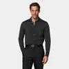 Suitsupply Dark Grey Long Sleeve Polo Cardigan