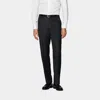 Suitsupply Dark Grey Slim Leg Straight Suit Trousers