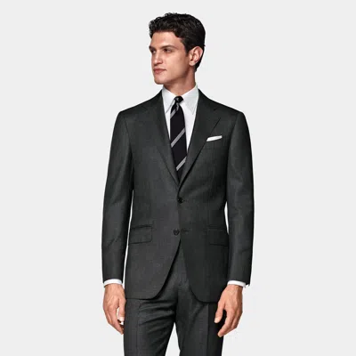 Suitsupply Dark Grey Tailored Fit Milano Suit In Gray