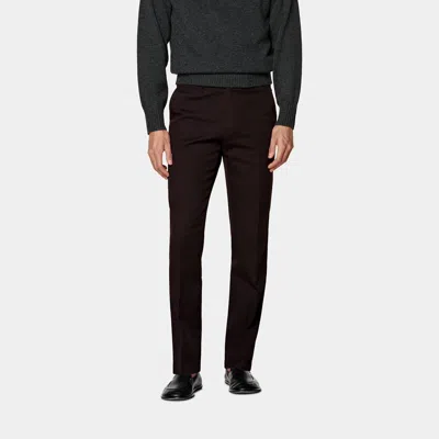 Suitsupply Dark Red Slim Leg Chinos