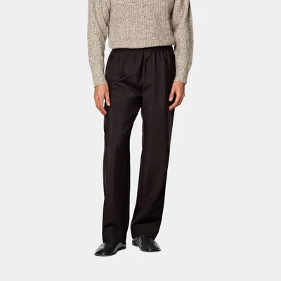 Suitsupply Dark Red Wide Leg Trousers