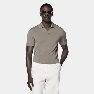 Suitsupply Green Buttonless Polo