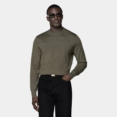 Suitsupply Green Merino Crewneck