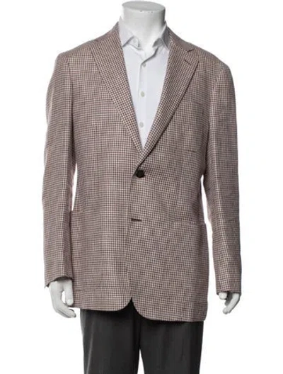 Pre-owned Suitsupply Houndstooth Print Blazer In Multicolor