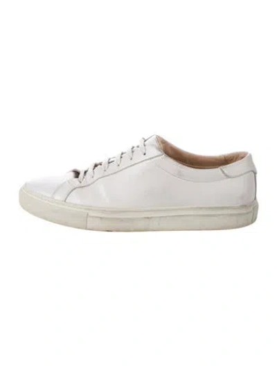 Pre-owned Suitsupply Leather Sneakers In White
