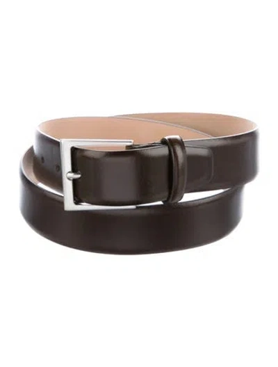 Pre-owned Suitsupply Leather Waist Belt In Brown