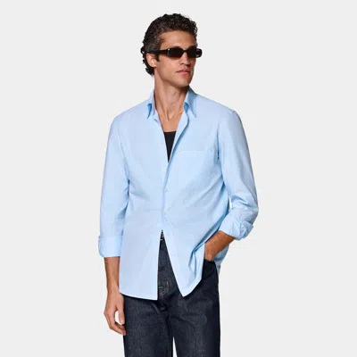 Suitsupply Light Blue Cotton Shirt