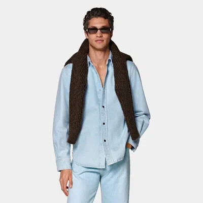 Suitsupply Light Blue Cotton Shirt