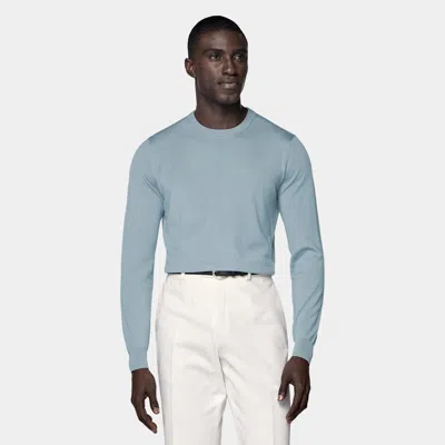 Suitsupply Light Blue Crewneck