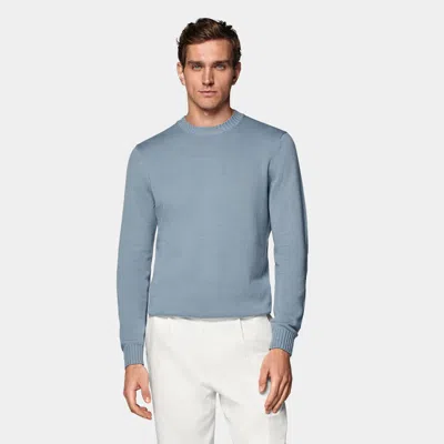 Suitsupply Light Blue Crewneck