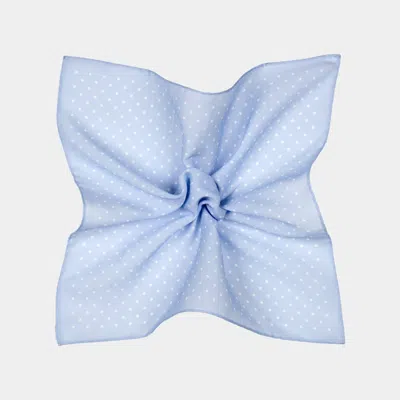 Suitsupply Light Blue Dotted Pocket Square