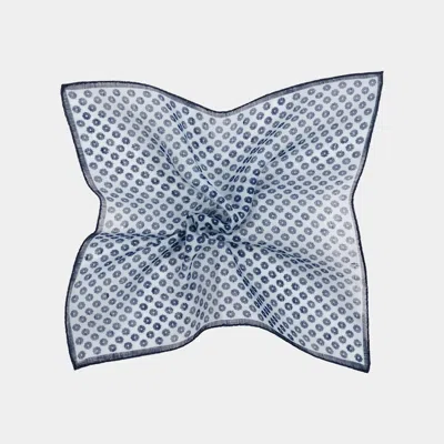 Suitsupply Light Blue Graphic Pocket Square