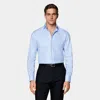 Suitsupply Light Blue Twill Extra Slim Fit Shirt