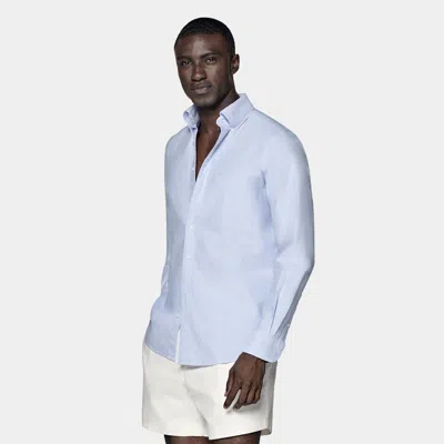 Suitsupply Light Blue Oxford Slim Fit Shirt