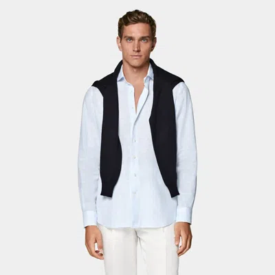Suitsupply Light Blue Relaxed Fit Shirt