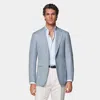Suitsupply Light Blue Tailored Fit Havana Blazer