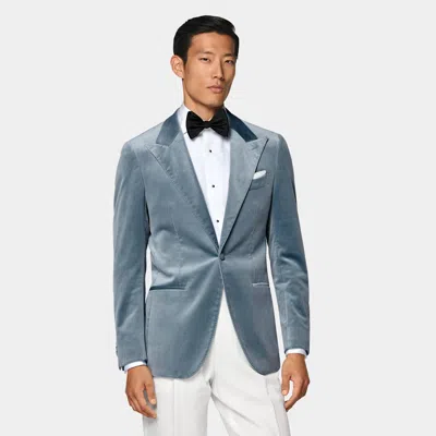 Suitsupply Light Blue Tailored Fit Havana Dinner Jacket