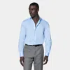 Suitsupply Light Blue Twill Tailored Fit Shirt