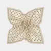 Suitsupply Light Brown Graphic Pocket Square