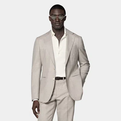 Suitsupply Light Brown Perennial Tailored Fit Havana Suit