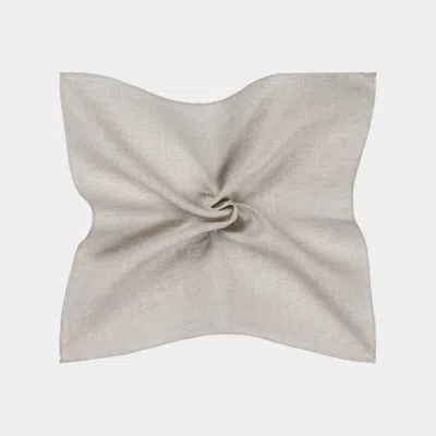 Suitsupply Light Brown Pocket Square In Neutral