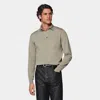 Suitsupply Light Green Merino Long Sleeve Polo