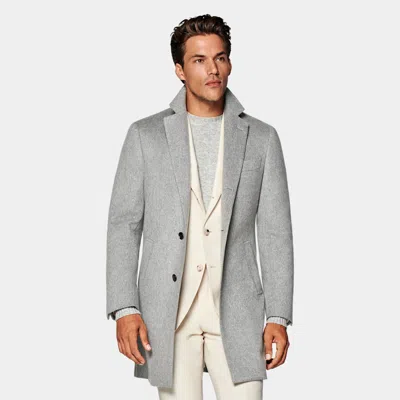 Suitsupply Light Grey Overcoat In Gray