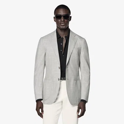 Suitsupply Light Grey Tailored Fit Havana Suit Jacket