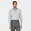SUITSUPPLY SUITSUPPLY LIGHT GREY SLIM FIT SHIRT