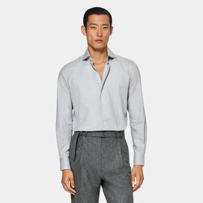 Suitsupply Light Grey Slim Fit Shirt