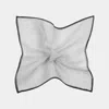 Suitsupply Light Grey Squares Pocket Square