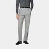 Suitsupply Light Grey Straight Leg Trousers In Gray