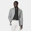 Suitsupply Light Grey Tailored Fit Havana Suit Jacket