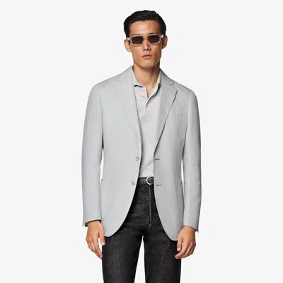 Suitsupply Light Grey Tailored Fit Havana Blazer