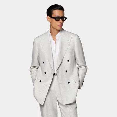 Suitsupply Light Grey Tailored Fit Milano Suit In Gray