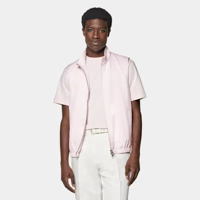 Suitsupply Light Pink Zip Vest