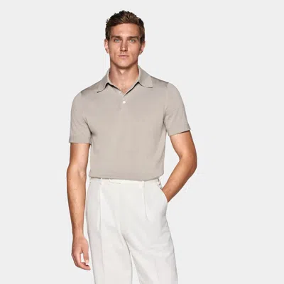 Suitsupply Light Taupe Polo Shirt In Brown