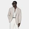SUITSUPPLY SUITSUPPLY LIGHT TAUPE RELAXED FIT ROMA SUIT JACKET
