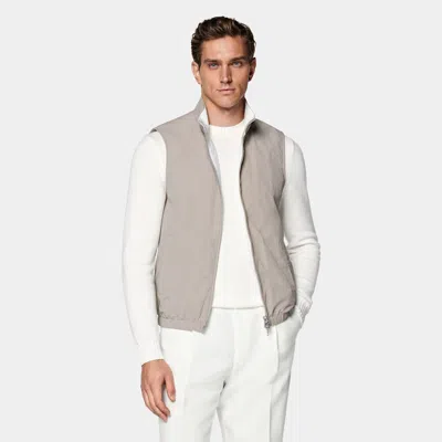 Suitsupply Light Taupe Reversible Vest