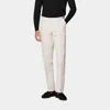 Suitsupply Off-white Wide Leg Straight Chinos