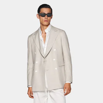 Suitsupply Light Taupe Tailored Fit Havana Blazer